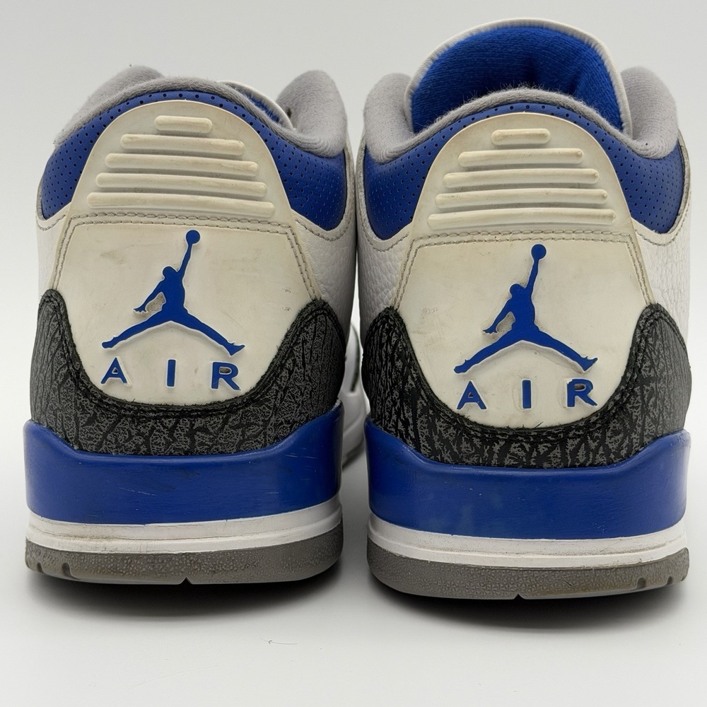 Jordan 3 Retro Racer Blue White Blue Cement Grey CT8532-145 11.5M Authentic! - Picture 8 of 14